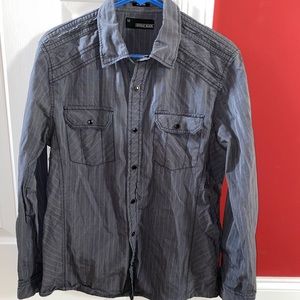 Men’s BKE Black Button Down Shirt